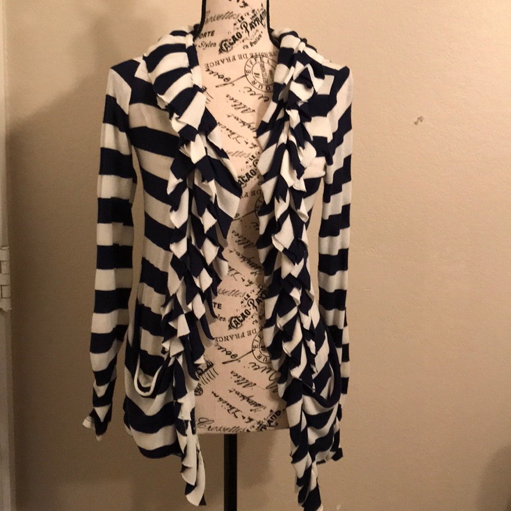 Silvergate navy blue/white cardigans